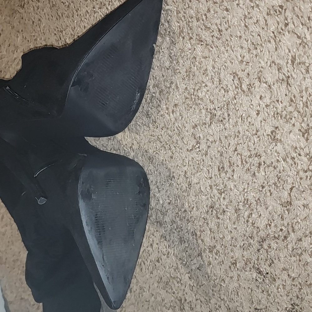 Knee high suede boots - Picture 4 of 9